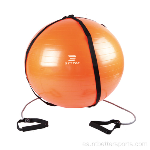 Bola de yoga de ejercicio de 95 cm personalizada con base premium